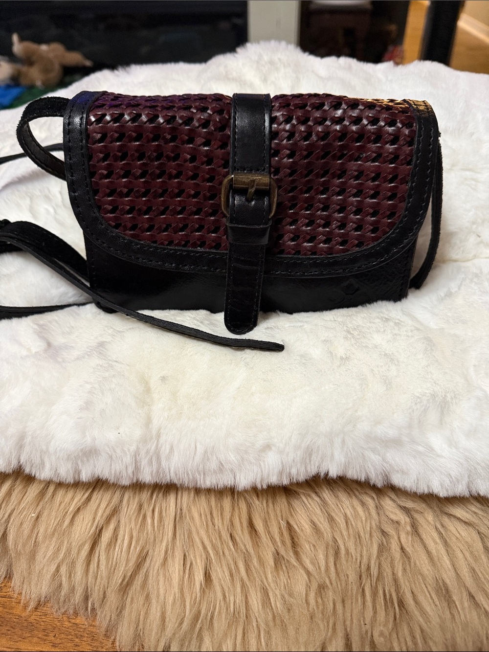 PATRICIA NASH WOVEN COLLECTION CROSSBODY ORGANIZER WALLET PURSE BAG